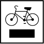 Szlak rowerowy czarny - znak
