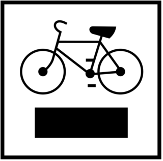 Szlak rowerowy czarny - znak