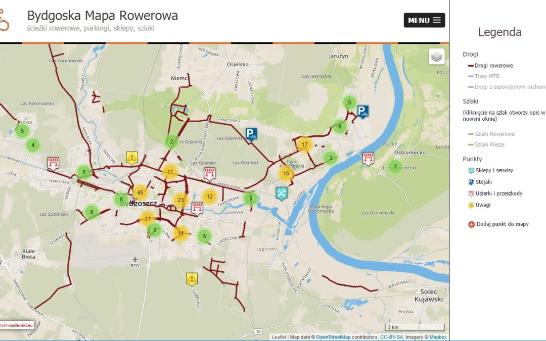 Bydgoska Mapa Rowerowa pod nowym adresem