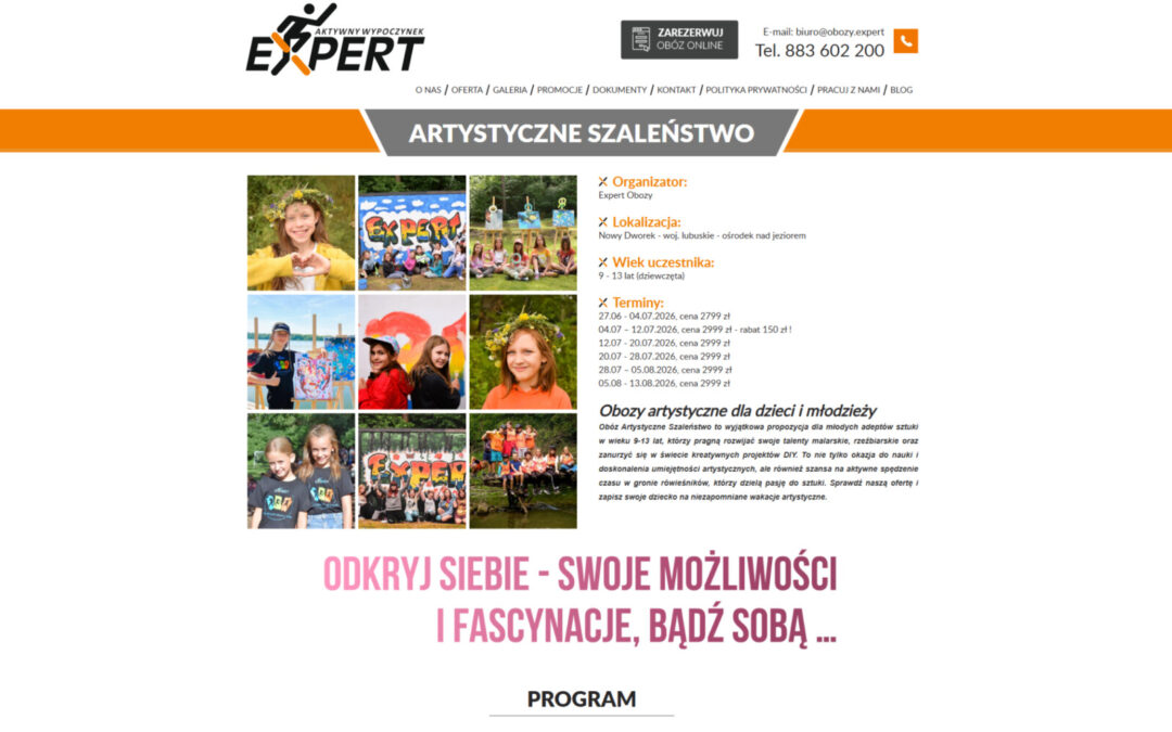 Twórcze wakacje bez nudy - dlaczego obozy artystyczne są świetnym wyborem dla dzieci z wyobraźnią?